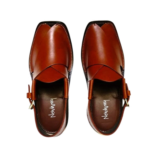 Peshawari Sandal - Chesnut Red