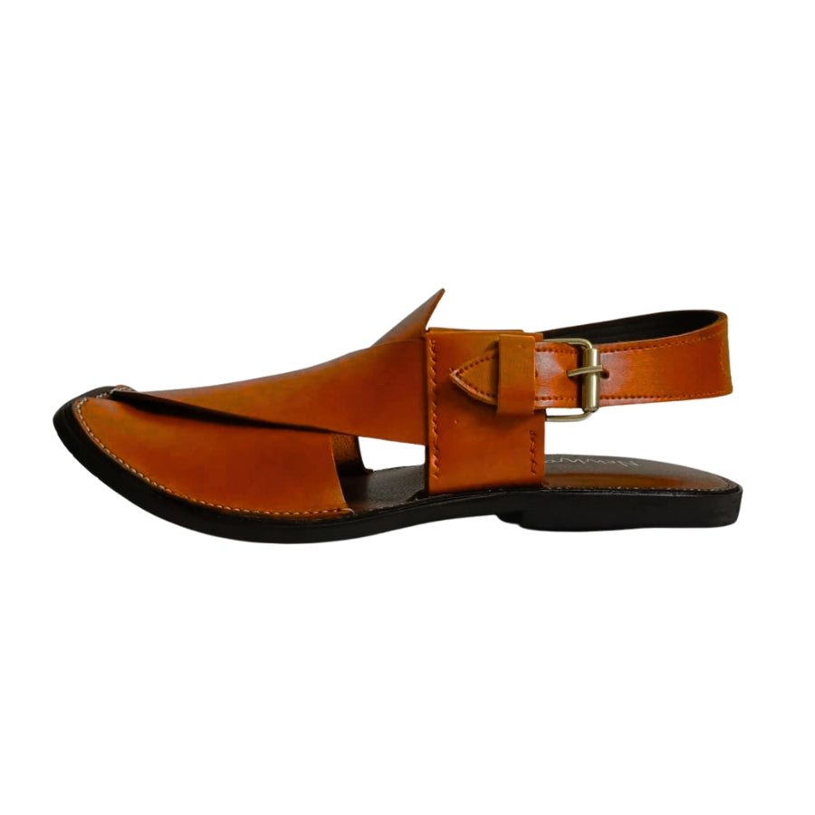 Peshawari Sandal - Chestnut Red
