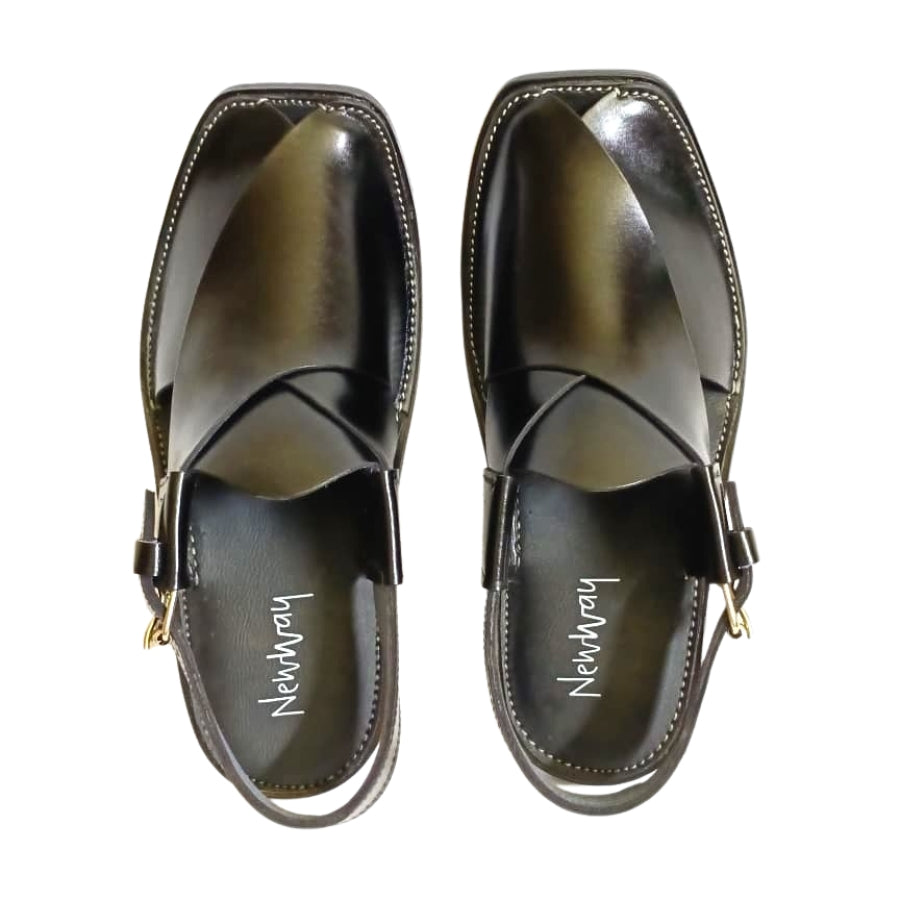 Peshawari Sandal - Jet Black